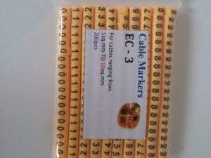 شماره سیم حلقوی مدل EC-3 مجموعه 200 عددی